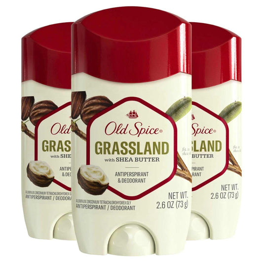 Old Spice Men Antiperspirant Deodorant Grassland with Shea Butter