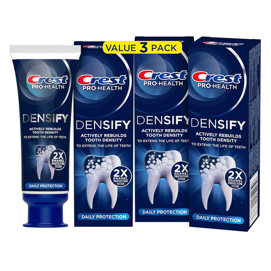 Crest Pro-Health Densify Toothpaste, Daily Fluoride Protection for Sensitive Teeth, 4.1 Oz (Pack of 3)